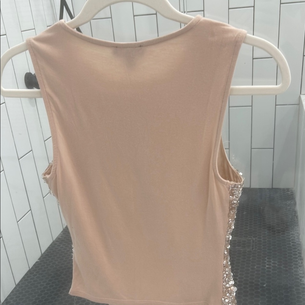NWT Express Women's Sequin Tank Top - Picture 3 of 3